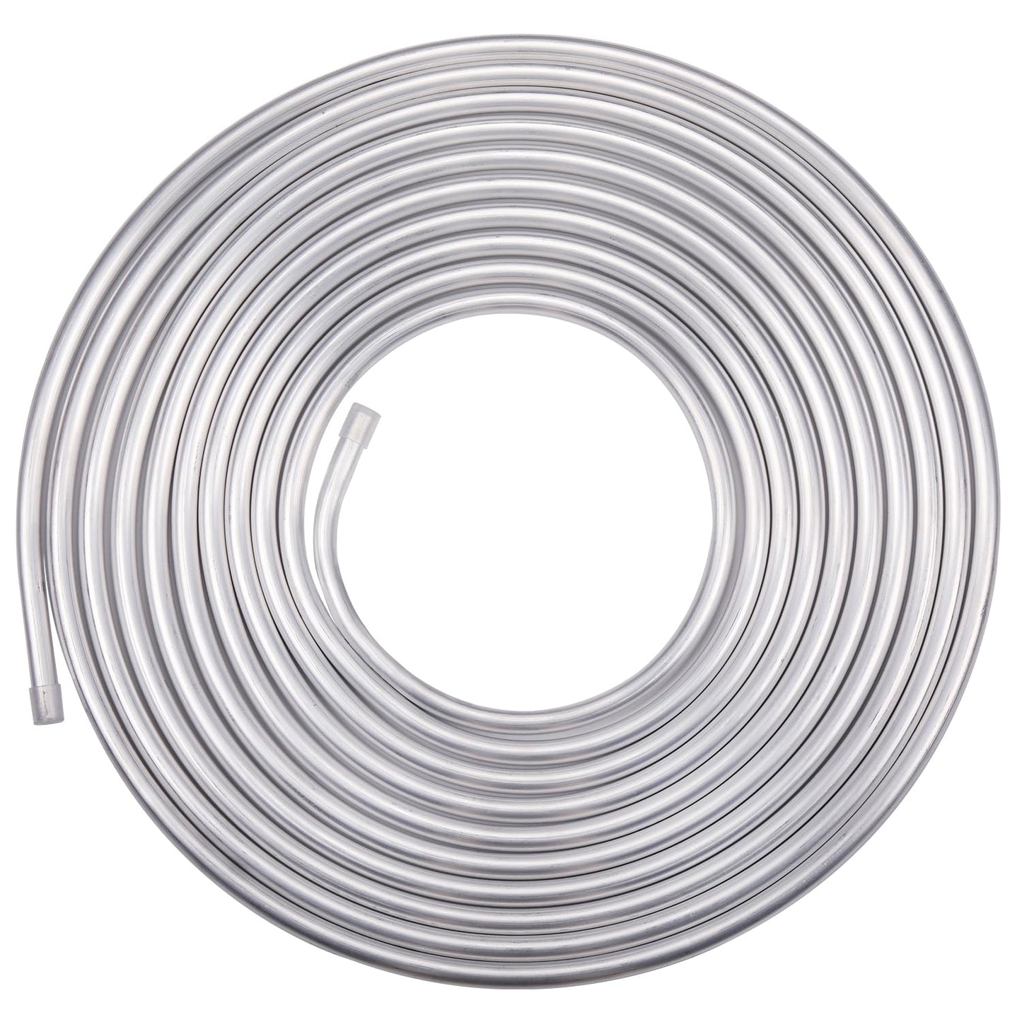 Podavelle 3/8 OD Aluminum Hard Fuel Line Hardline Tube Tubing Coil 25 Feet Roll